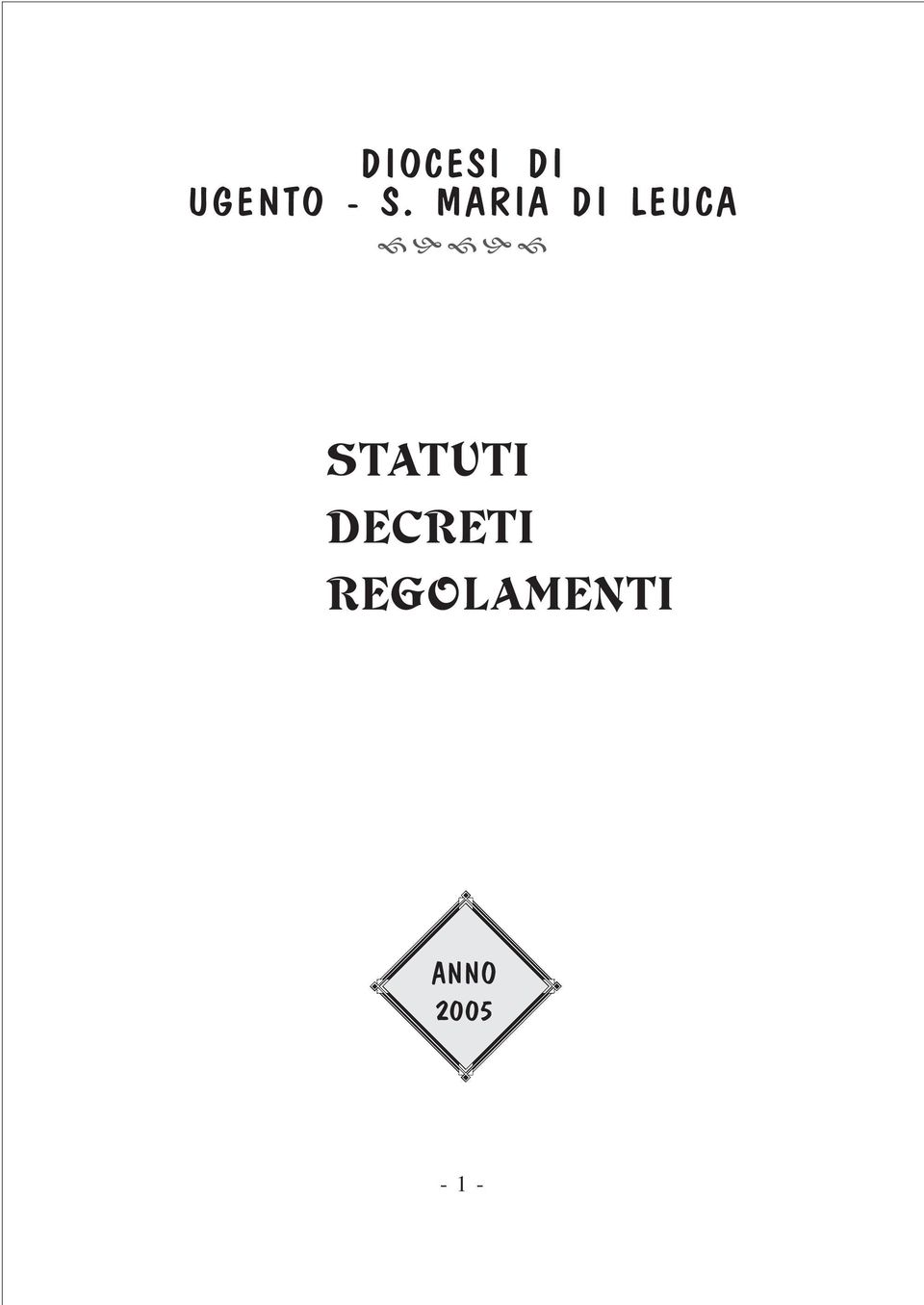 STATUTI DECRETI