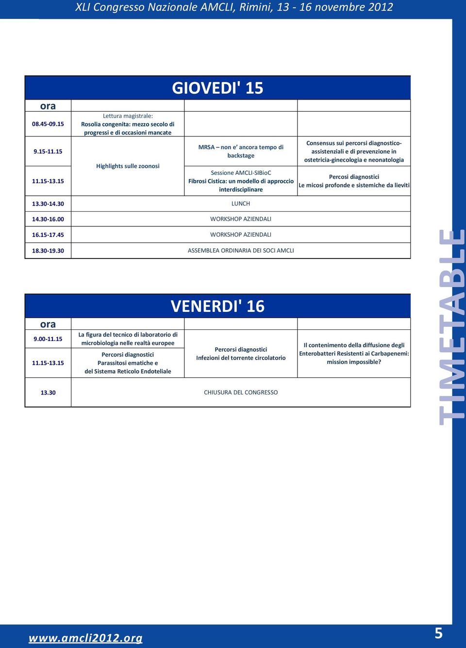 assistenziali e di prevenzione in ostetricia ginecologia e neonatologia Sessione AMCLI SIBioC Percosi diagnostici Fibrosi Cistica: un modello di approccio Le micosi profonde e sistemiche da lieviti