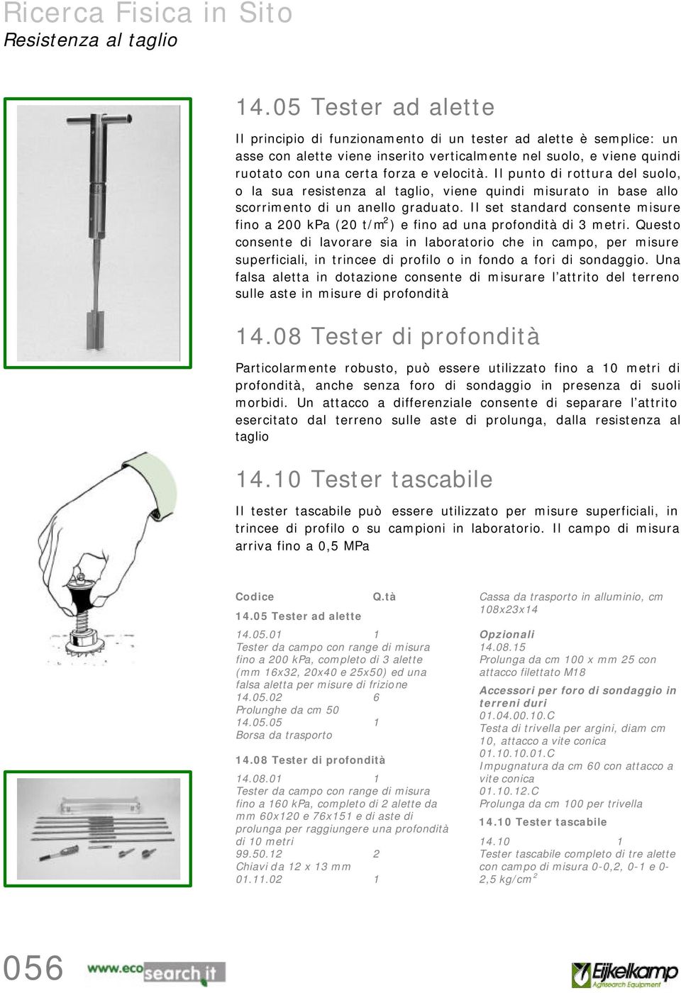 Il punto di rottura del suolo, o la sua resistenza al taglio, viene quindi misurato in base allo scorrimento di un anello graduato.