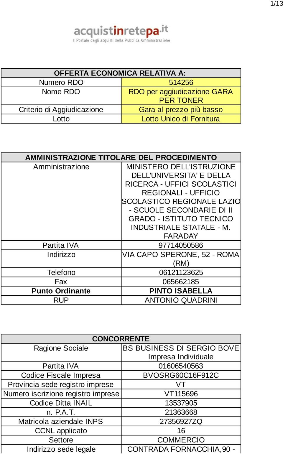 - ISTITUTO TECNICO INDUSTRIALE STATALE - M.