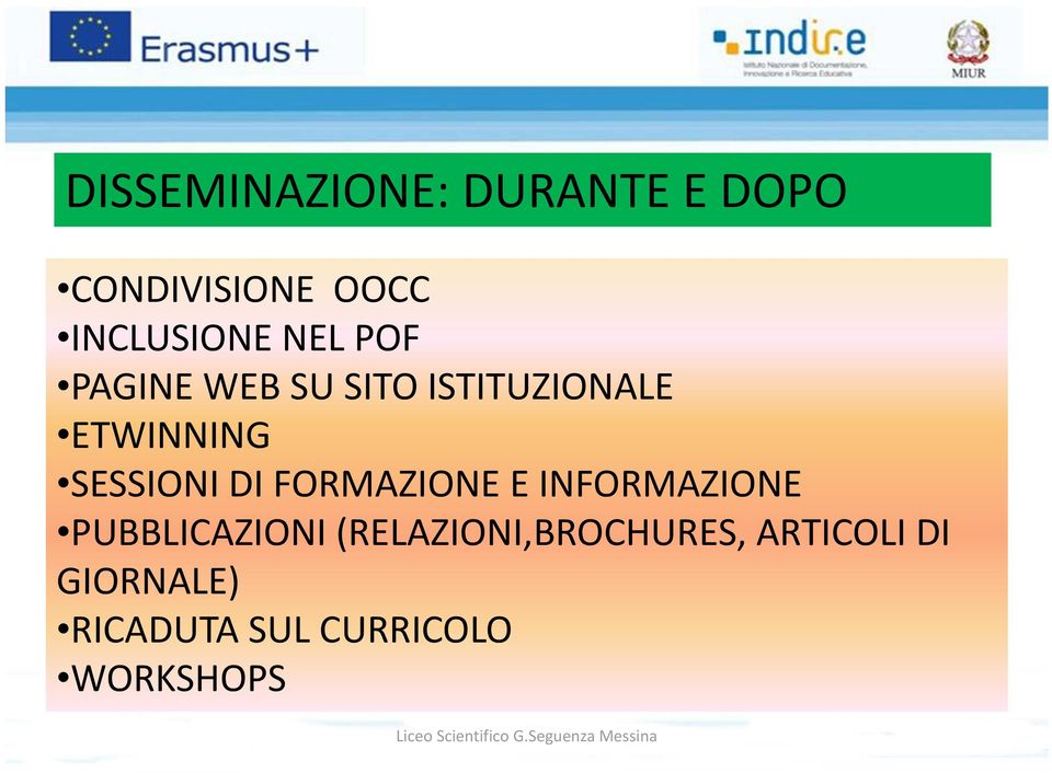 DI FORMAZIONE E INFORMAZIONE PUBBLICAZIONI