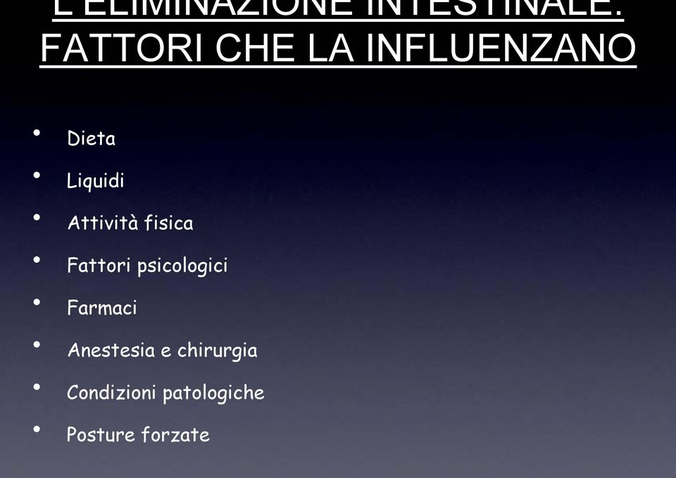 Fattori psicologici Farmaci Anestesia e