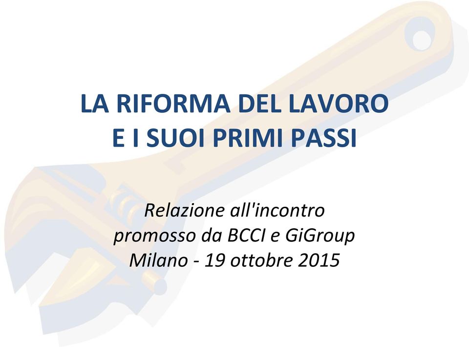 all'incontro promosso da BCCI