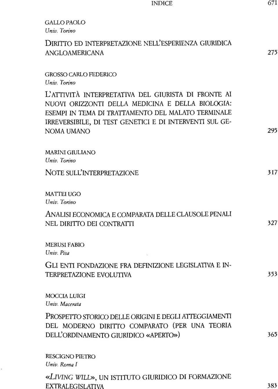 ANALISI ECONÓMICA E COMPARATA DELLE CLAUSOLE PENALI NEL DLRITTO DEI CONTRATTI 327 MERUSIFABIO Univ.