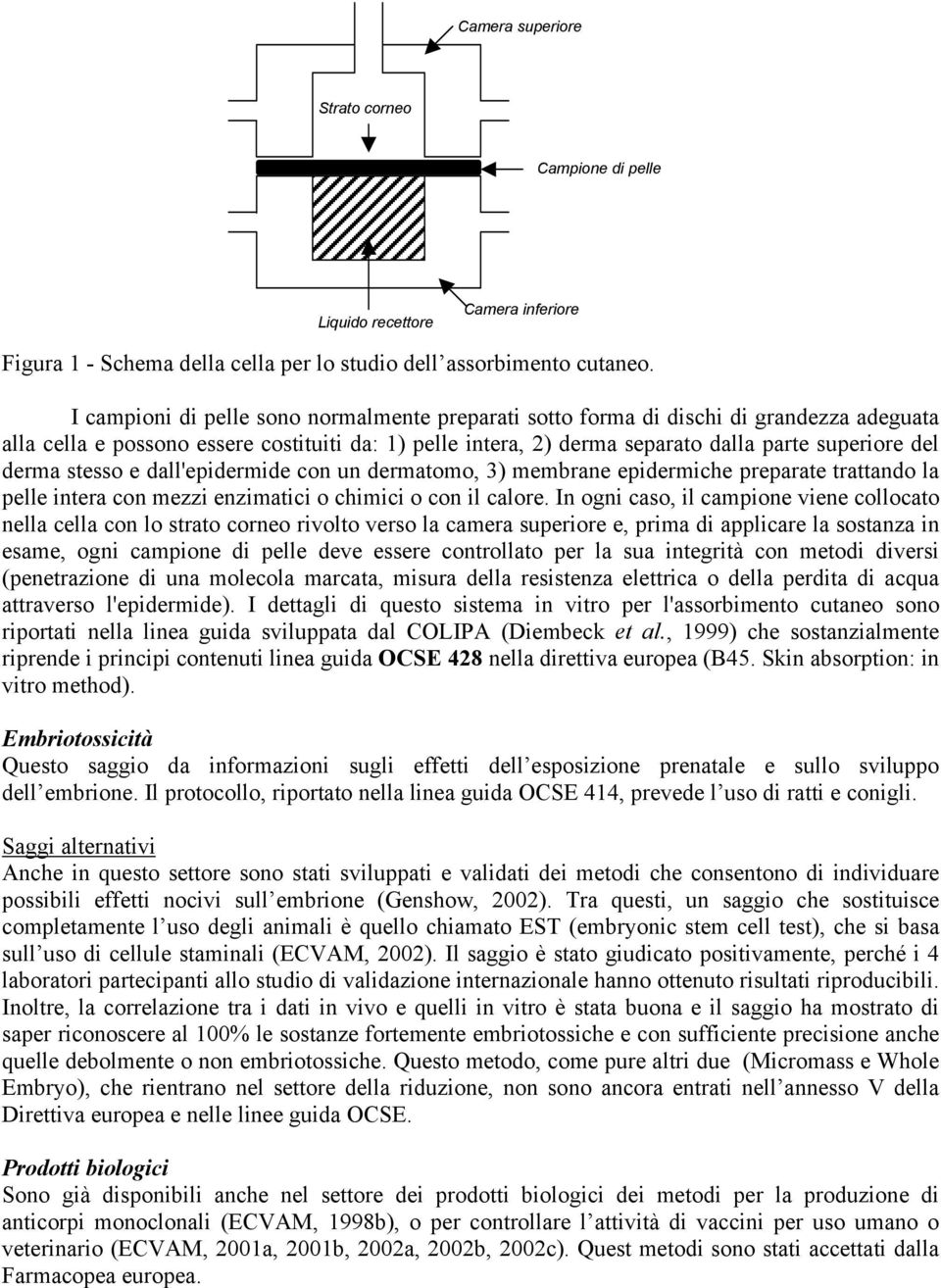 derma stesso e dall'epidermide con un dermatomo, 3) membrane epidermiche preparate trattando la pelle intera con mezzi enzimatici o chimici o con il calore.