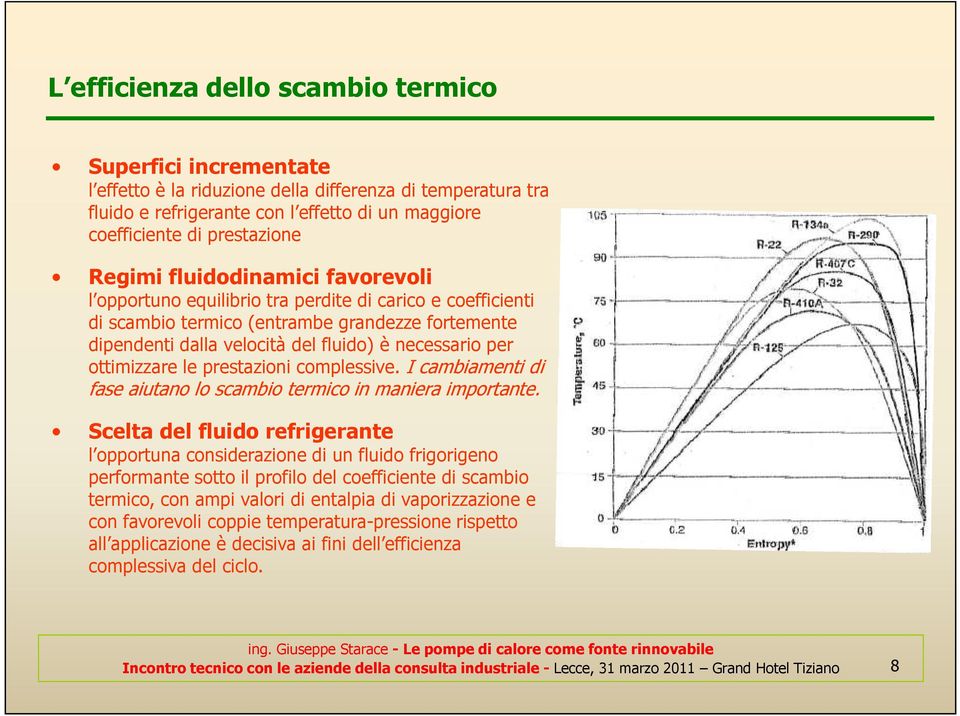 ottimizzare le prestazioni complessive. I cambiamenti di fase aiutano lo scambio termico in maniera importante.