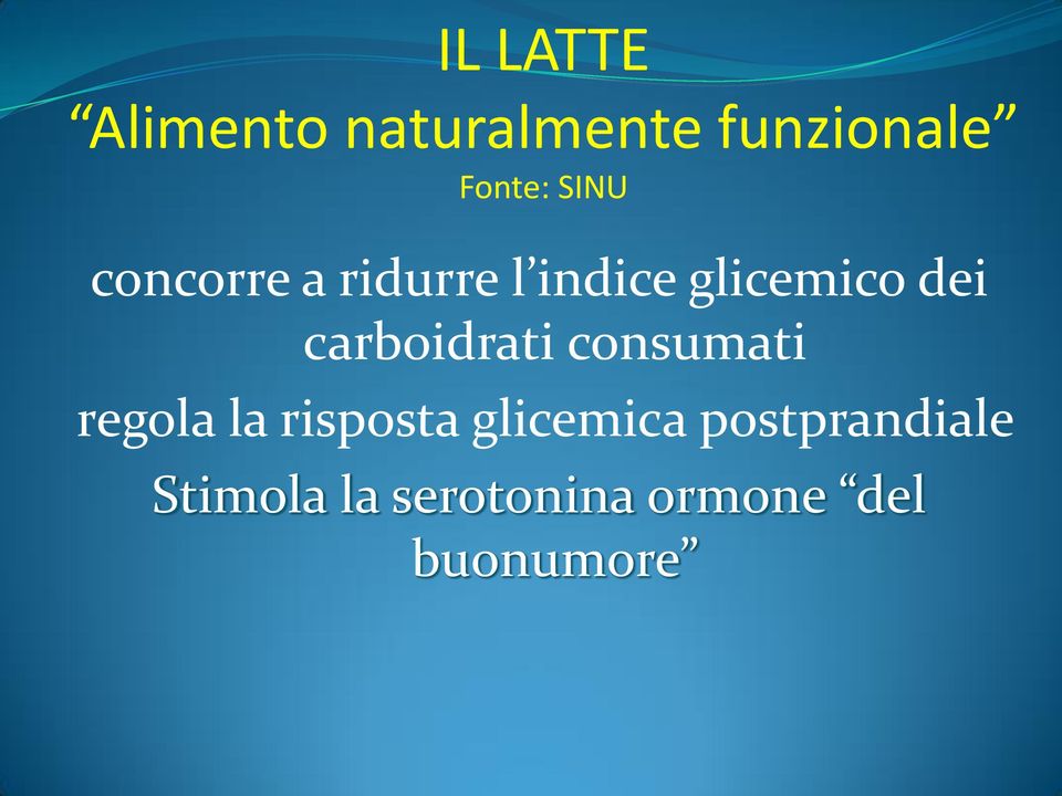 carboidrati consumati regola la risposta glicemica