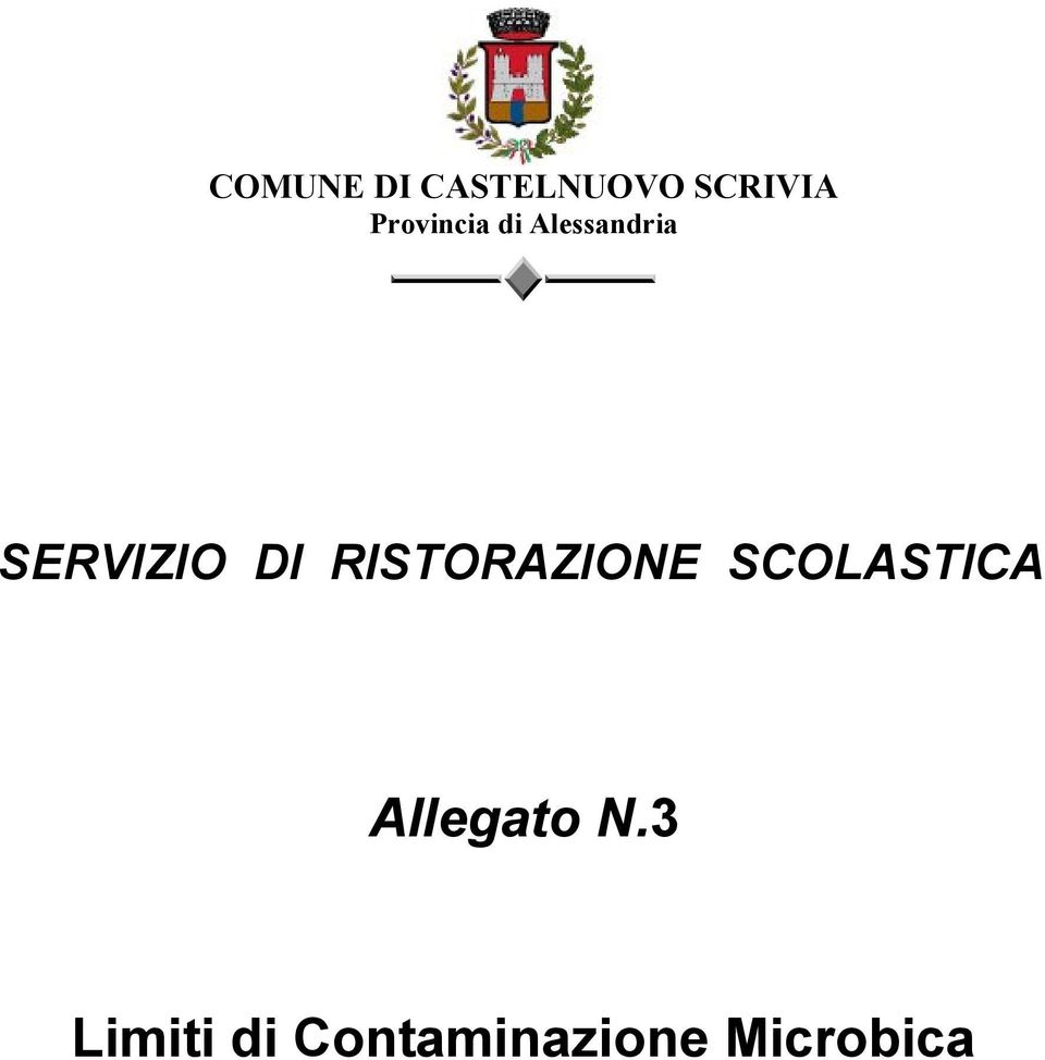 DI RISTORAZIONE SCOLASTICA