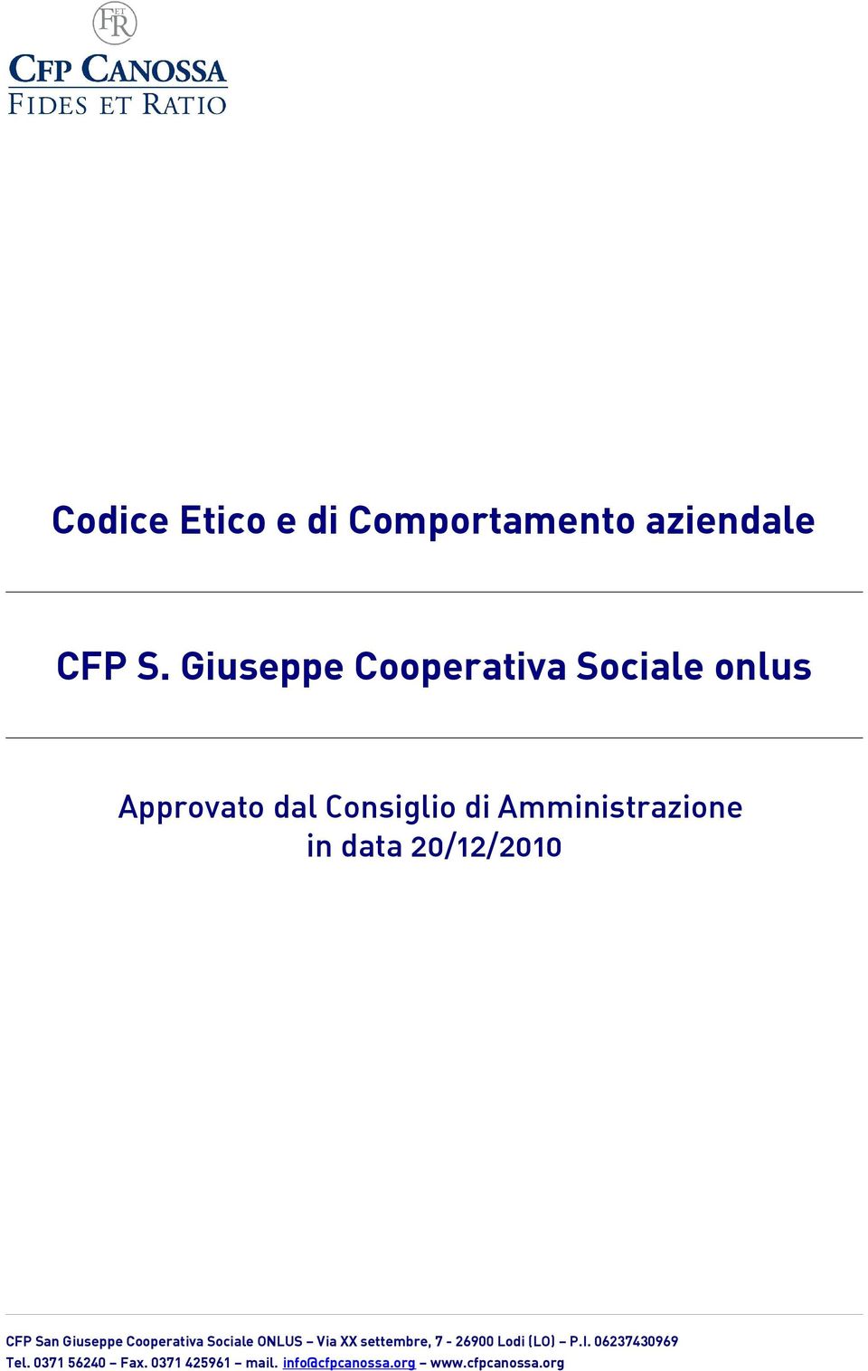 Giuseppe Cooperativa Sociale onlus