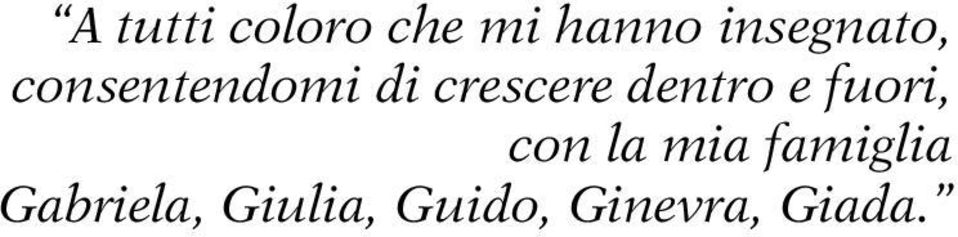 crescere dentro e fuori, con la mia