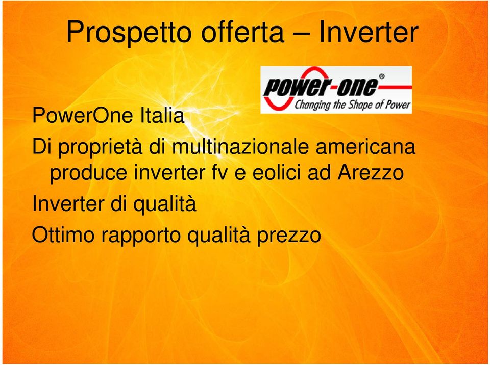 produce inverter fv e eolici ad Arezzo