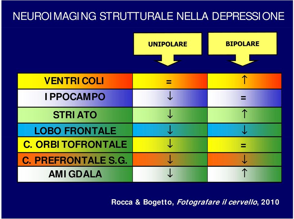 C. ORBITOFRONTALE = C. PREFRONTALE S.G.