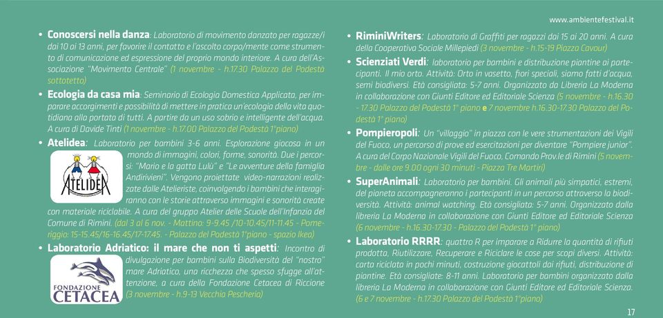 proprio mondo interiore. A cura dell Associazione Movimento Centrale (1 novembre - h.17.