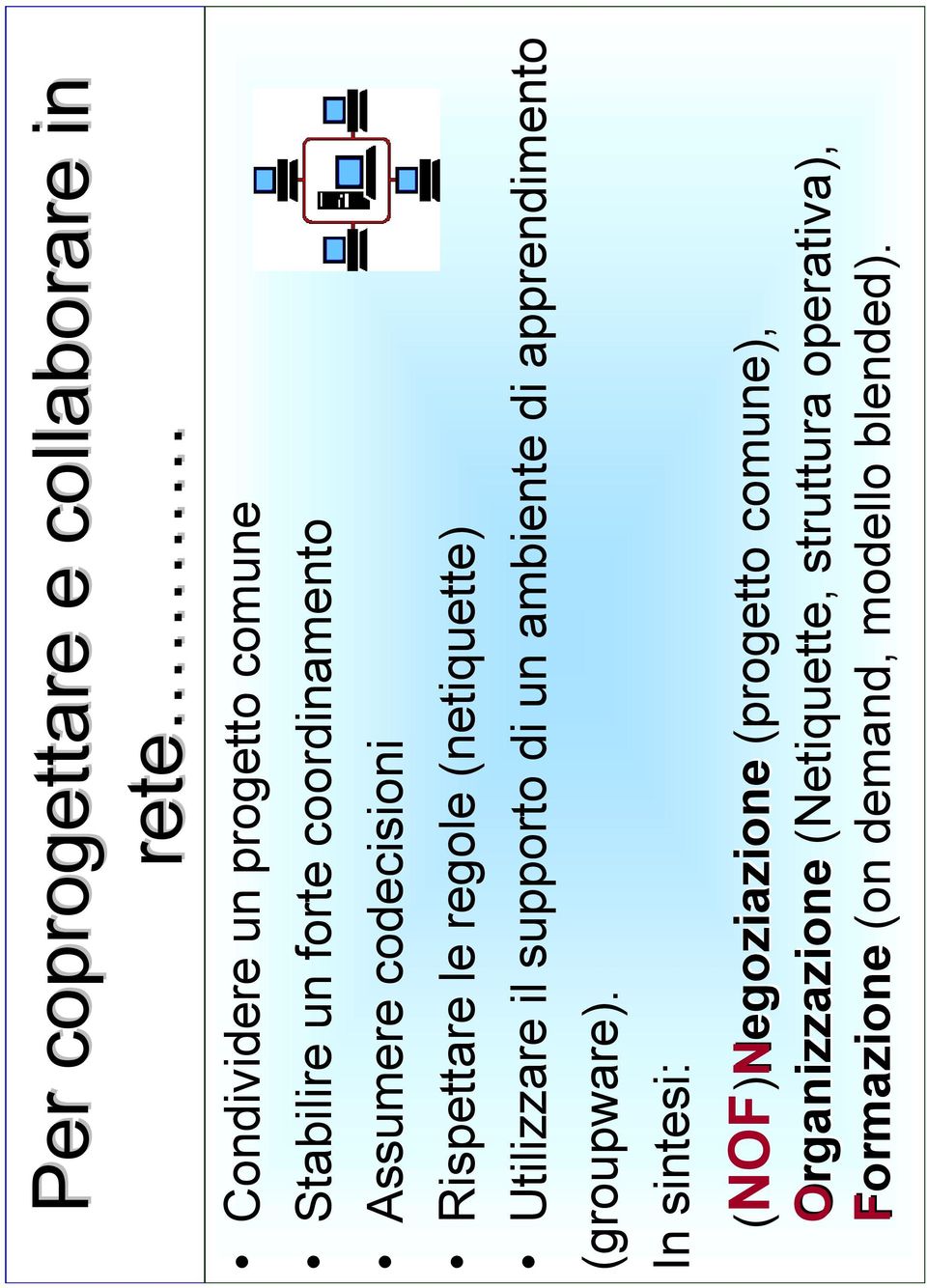 di un ambiente di apprendimento (groupware).