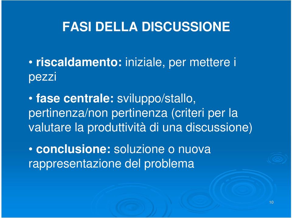 pertinenza (criteri per la valutare la produttività di una