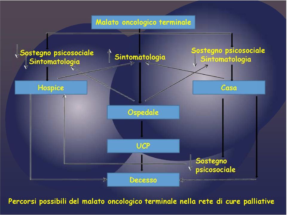 Sintomatologia Hospice Casa Ospedale UCP Decesso Sostegno