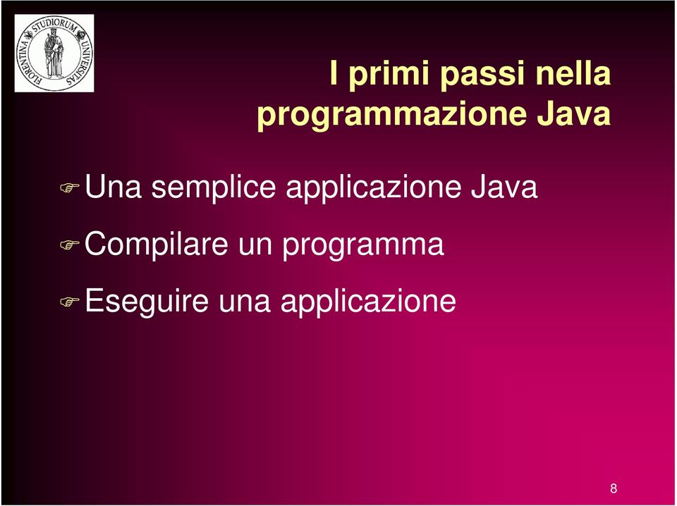 semplice applicazione Java