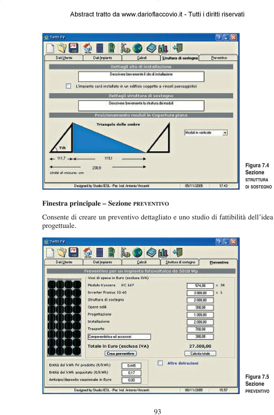 Sezione PREVENTIVO Consente di creare un preventivo