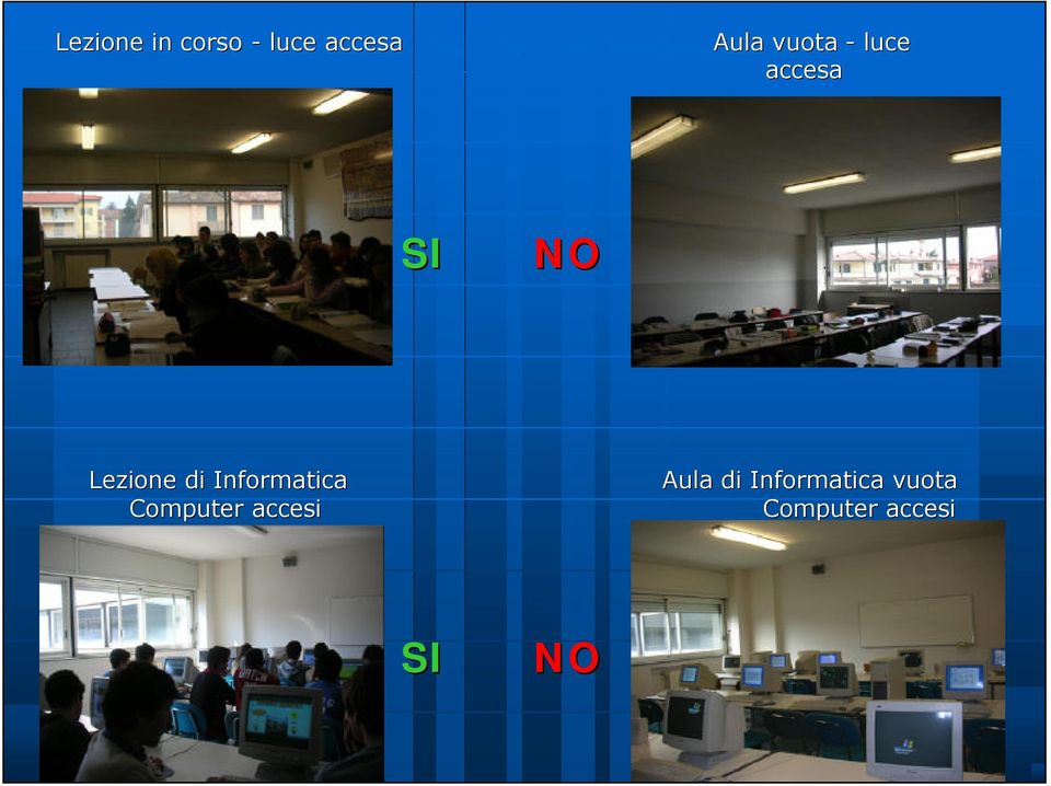 Informatica Computer accesi Aula di