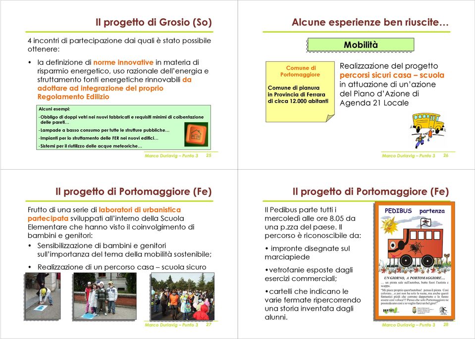 fabbricati e requisiti minimi di coibentazione delle pareti -Lampade a basso consumo per tutte le strutture pubbliche -Impianti per lo sfruttamento delle FER nei nuovi edifici -Sistemi per il