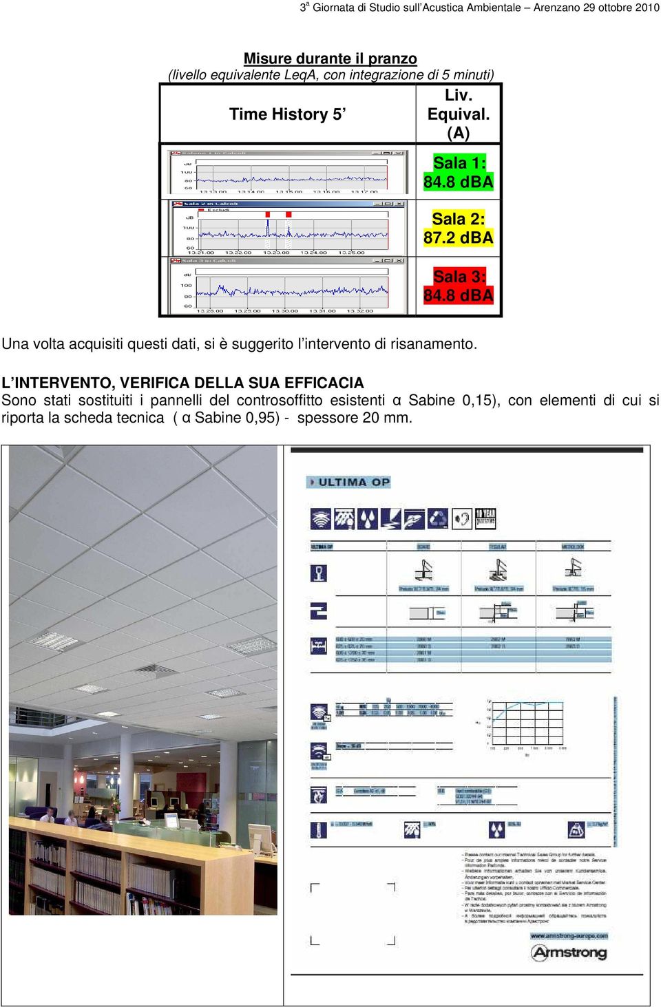 8 dba Una volta acquisiti questi dati, si è suggerito l intervento di risanamento.