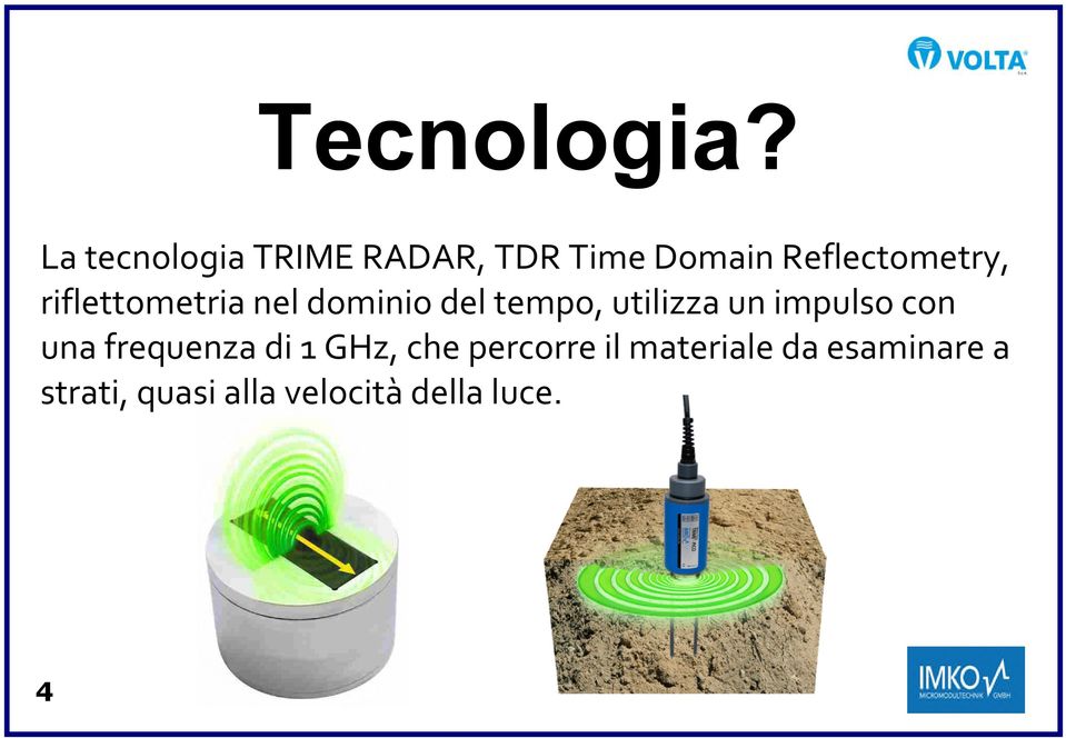 riflettometria nel dominio del tempo, utilizza un impulso