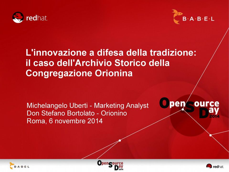 Orionina Michelangelo Uberti - Marketing Analyst