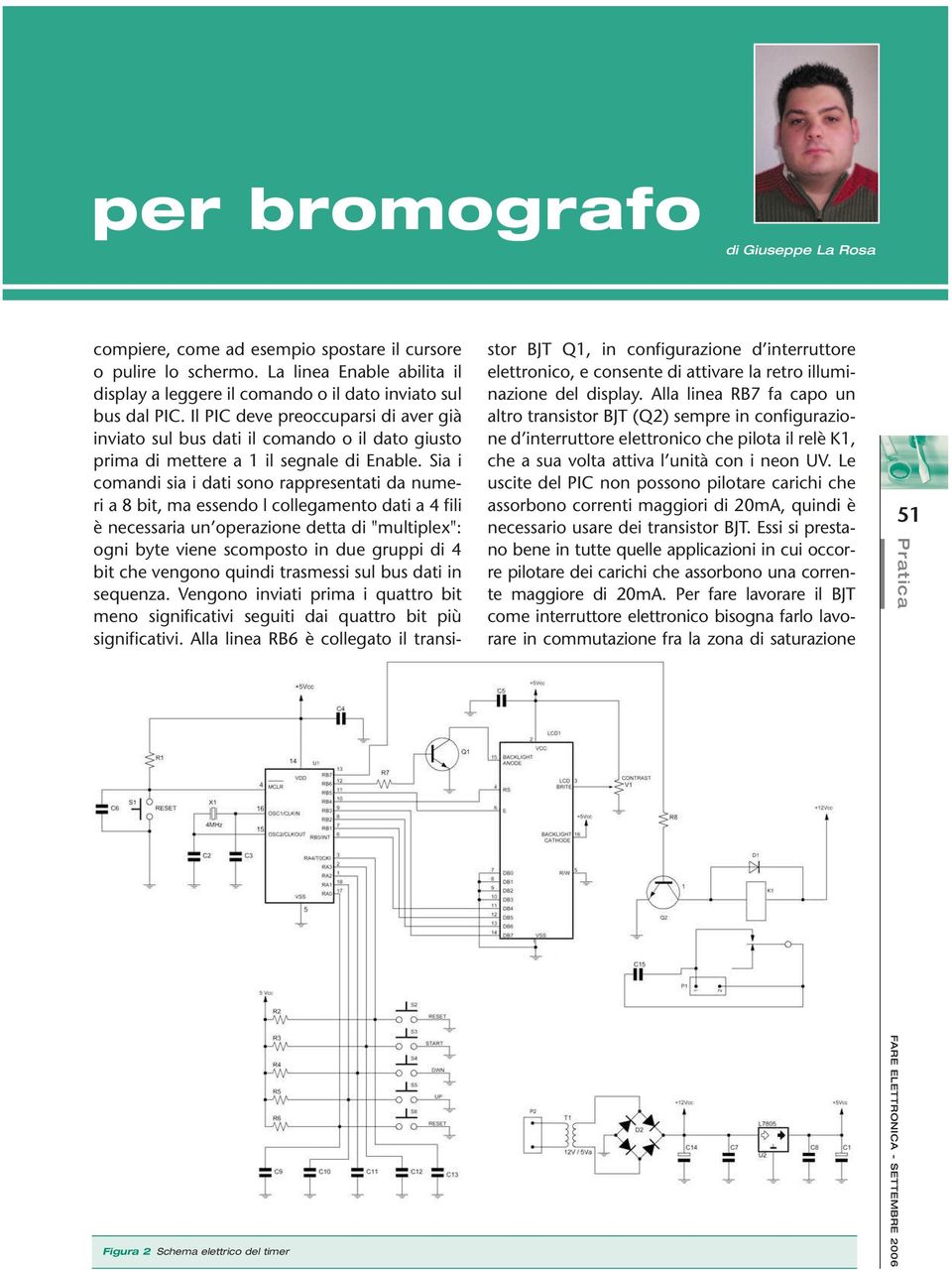 Sia i comandi sia i dati sono rappresentati da numeri a 8 bit, ma essendo l collegamento dati a 4 fili è necessaria un operazione detta di "multiplex": ogni byte viene scomposto in due gruppi di 4