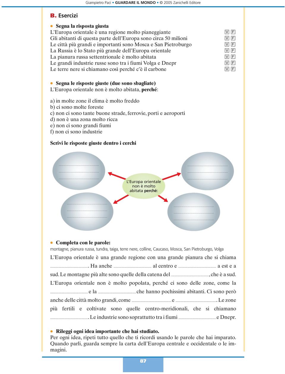 Pietroburgo La ussia è lo Stato più grande dell Europa orientale La pianura russa settentrionale è molto abitata Le grandi industrie russe sono tra i fiumi e Le terre nere si chiamano così perché c è