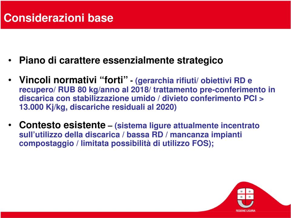 divieto conferimento PCI > 13.