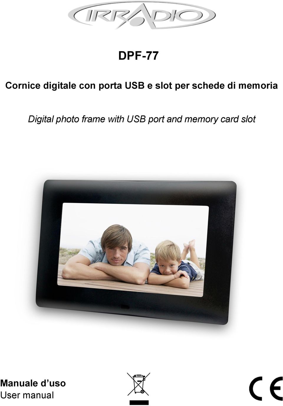 Digital photo frame with USB port