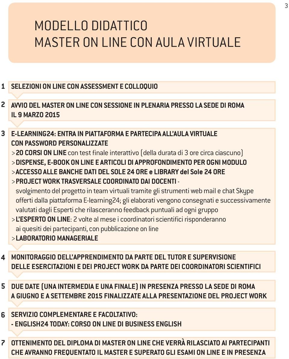 E-BOOK ON LINE E ARTICOLI DI APPROFONDIMENTO PER OGNI MODULO > ACCESSO ALLE BANCHE DATI DEL SOLE 24 ORE e LIBRARY del Sole 24 ORE > PROJECT WORK TRASVERSALE COORDINATO DAI DOCENTI - svolgimento del