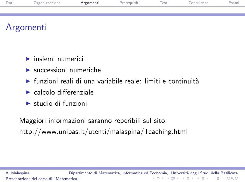 differenziale studio di funzioni Maggiori informazioni saranno