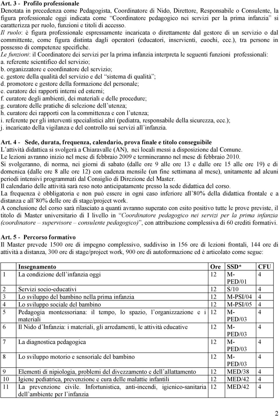 Il ruolo: è figura professionale espressamente incaricata o direttamente dal gestore di un servizio o dal committente, come figura distinta dagli operatori (educatori, inservienti, cuochi, ecc.