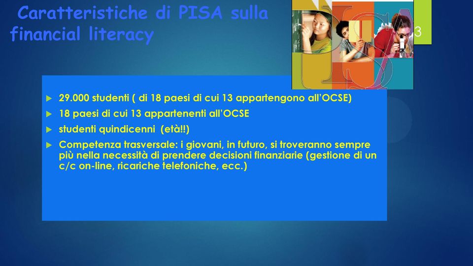 appartenenti all OCSE studenti quindicenni (età!