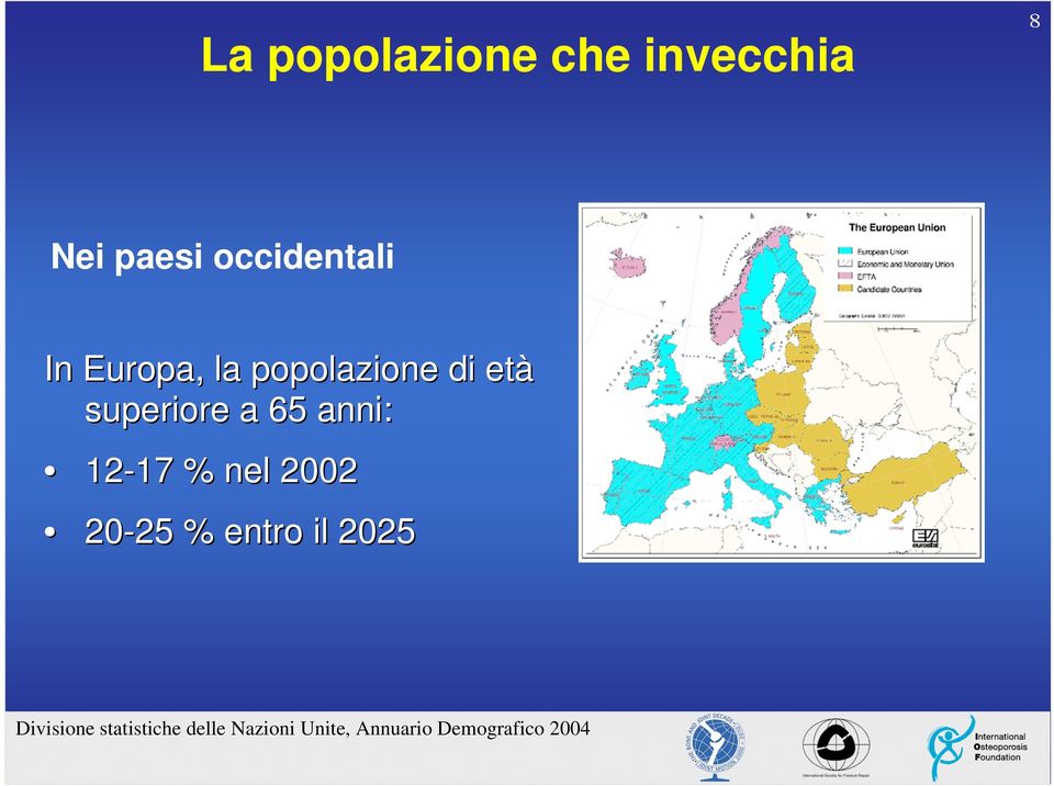 12-17 % nel 2002 20-25 % entro il 2025 Divisione