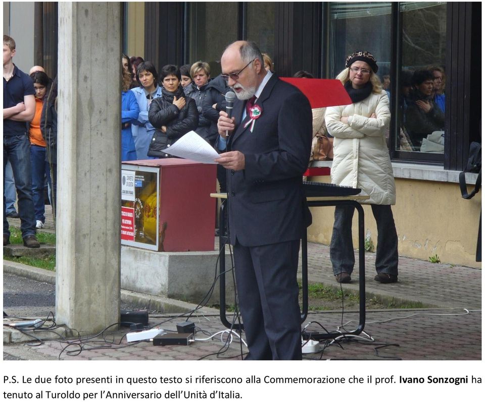 prof. Ivano Sonzogni ha tenuto al Turoldo