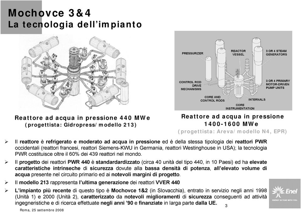 USA); la tecnologia PWR costituisce oltre il 60% dei 439 reattori nel mondo.