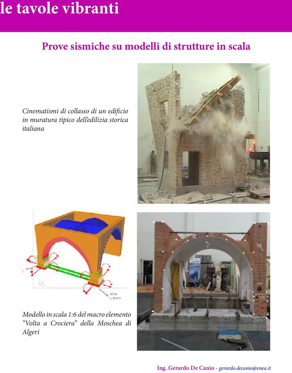 edilizia storica italiana Modello in scala 1:6 del macro elemento