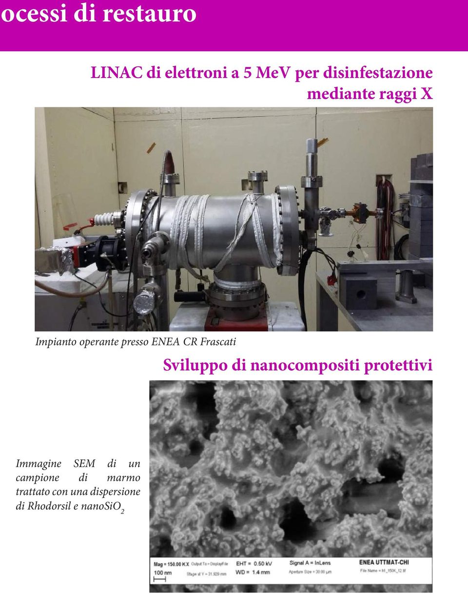 CR Frascati Sviluppo di nanocompositi protettivi Immagine SEM
