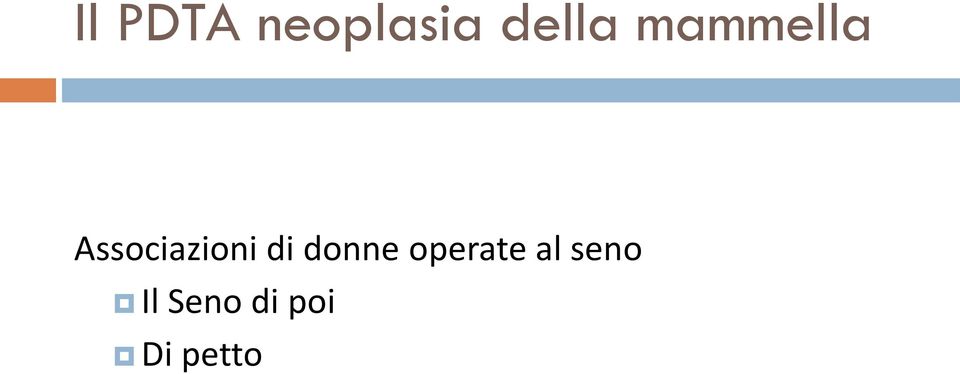 di donne operate al