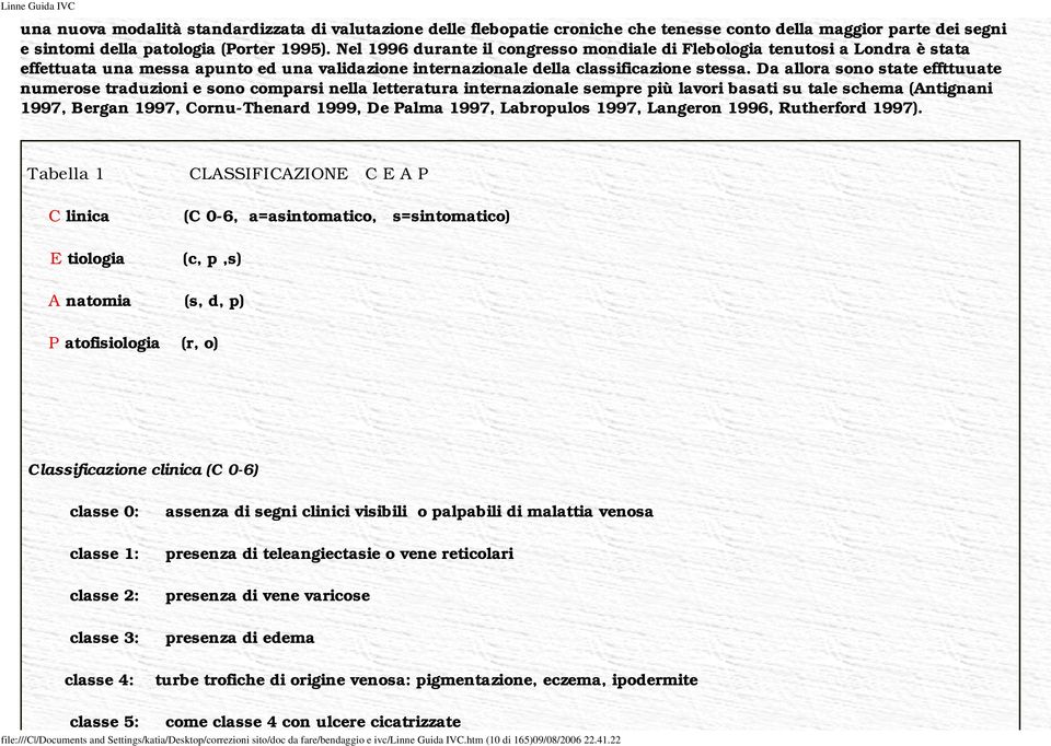 Da allora sono state effttuuate numerose traduzioni e sono comparsi nella letteratura internazionale sempre più lavori basati su tale schema (Antignani 1997, Bergan 1997, Cornu-Thenard 1999, De Palma