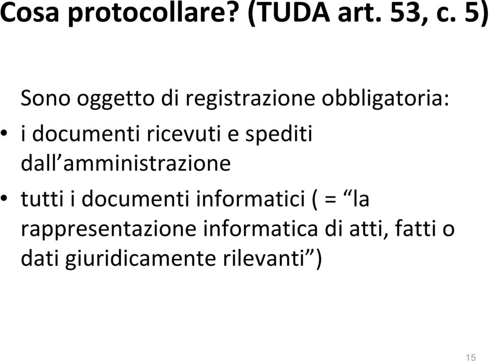 ricevuti e spediti dall amministrazione tutti i documenti