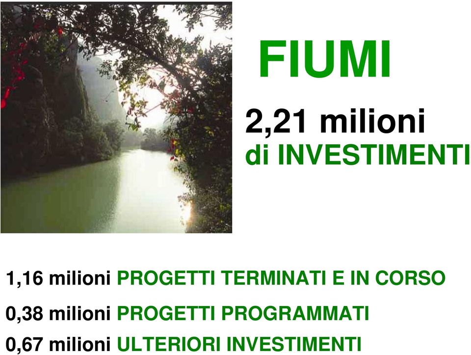 CORSO 0,38 milioni PROGETTI