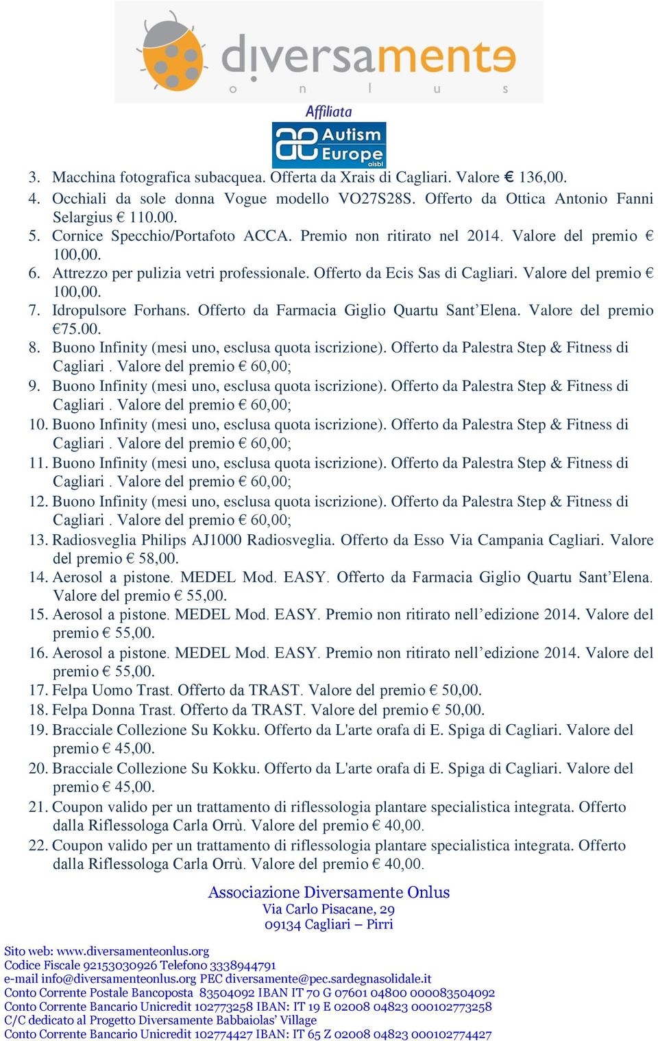 Idropulsore Forhans. Offerto da Farmacia Giglio Quartu Sant Elena. Valore del premio 75.00. 8. Buono Infinity (mesi uno, esclusa quota iscrizione). Offerto da Palestra Step & Fitness di 9.