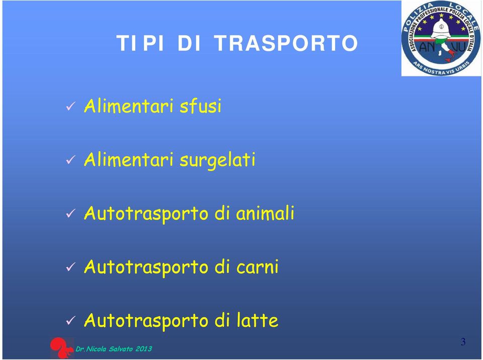 Autotrasporto di animali