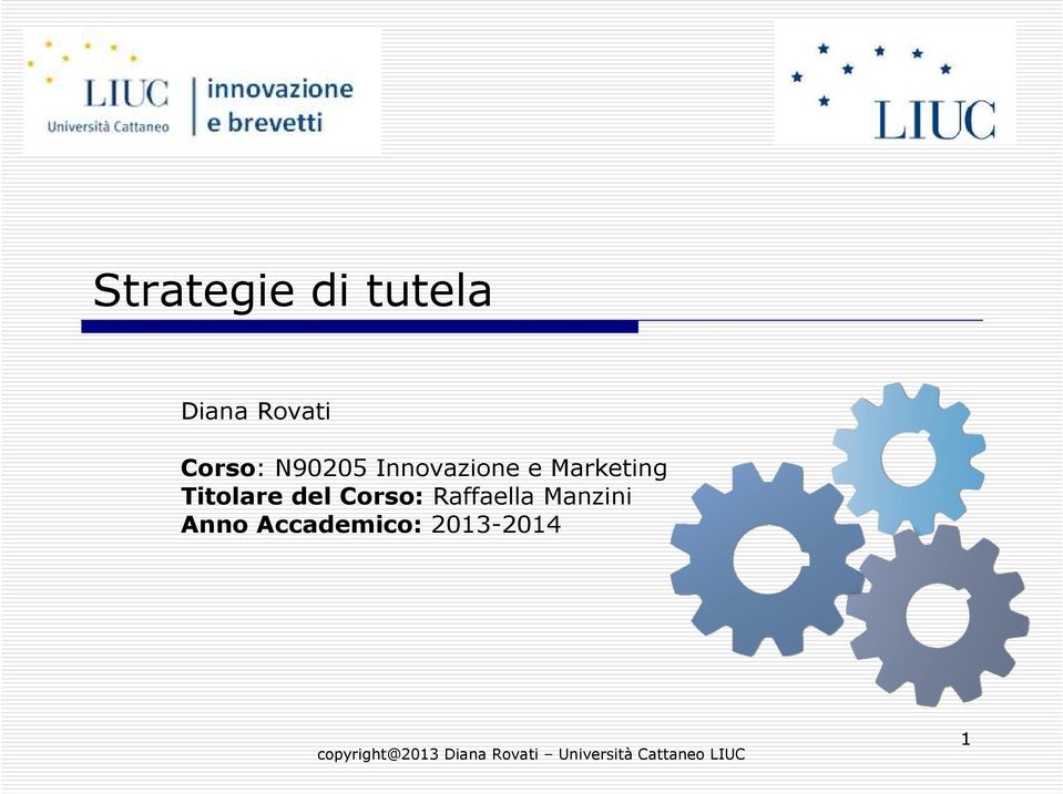 Marketing Titolare del Corso: