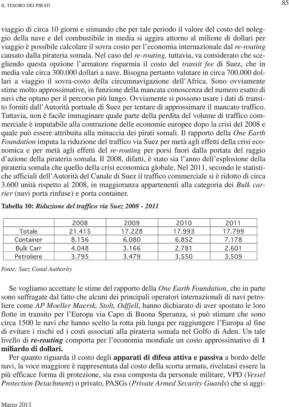 Nel caso del re-routing, tuttavia, va considerato che scegliendo questa opzione l armatore risparmia il costo del transit fee di Suez, che in media vale circa 300.000 dollari a nave.