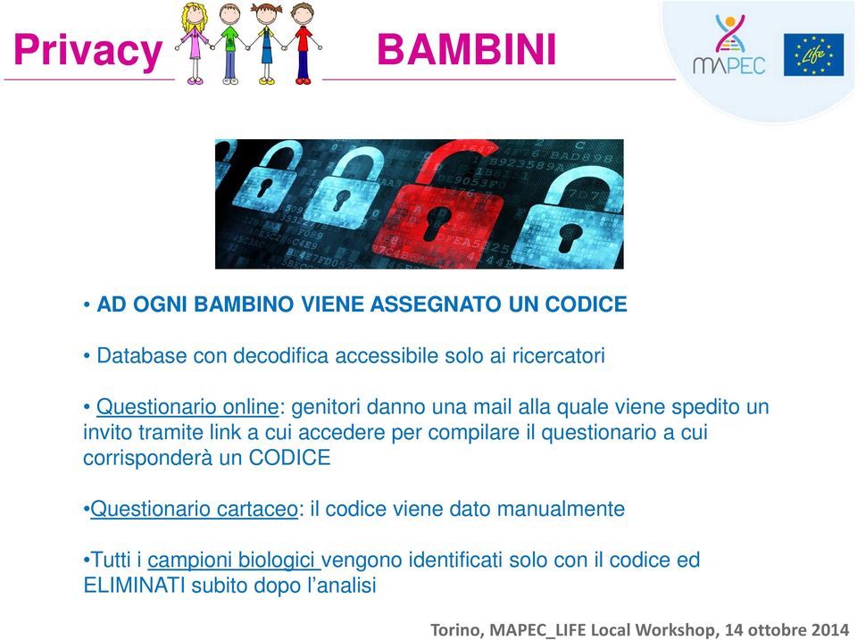 cui accedere per compilare il questionario a cui corrisponderà un CODICE Questionario cartaceo: il codice