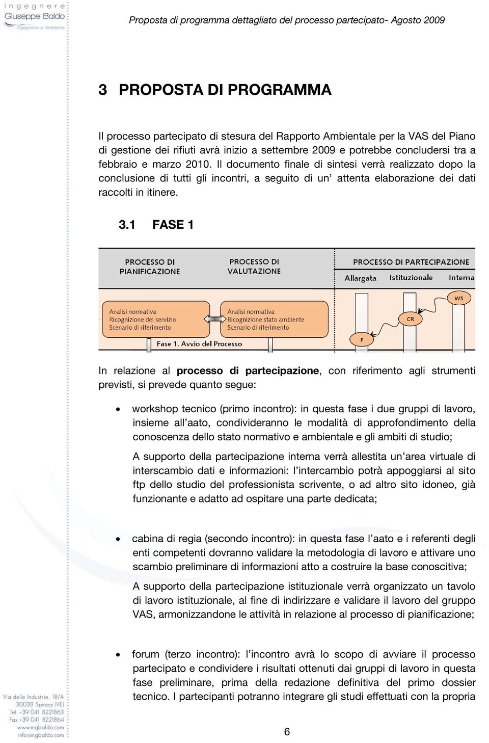 Il documento finale di sintesi verrà realizzato dopo la conclusione di tutti gli incontri, a seguito di un attenta elaborazione dei dati raccolti in itinere. 3.